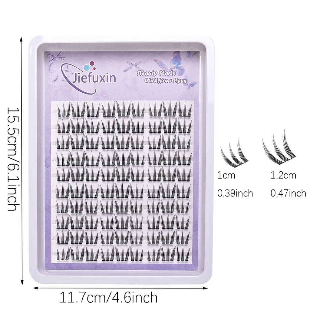 Natural Look DIY Lashes Extension Kit Cute Cat Paw False Eyelashes for Enlarged Eyes Make Up Eyelash Extension