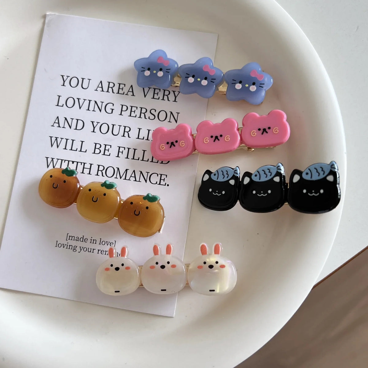 Cute Hair Clip Creative Small Animal Side Hair Clip Internet Celebrity Duckbill Clip Edge Clip Bang Clip Straight Clip Hair Clip