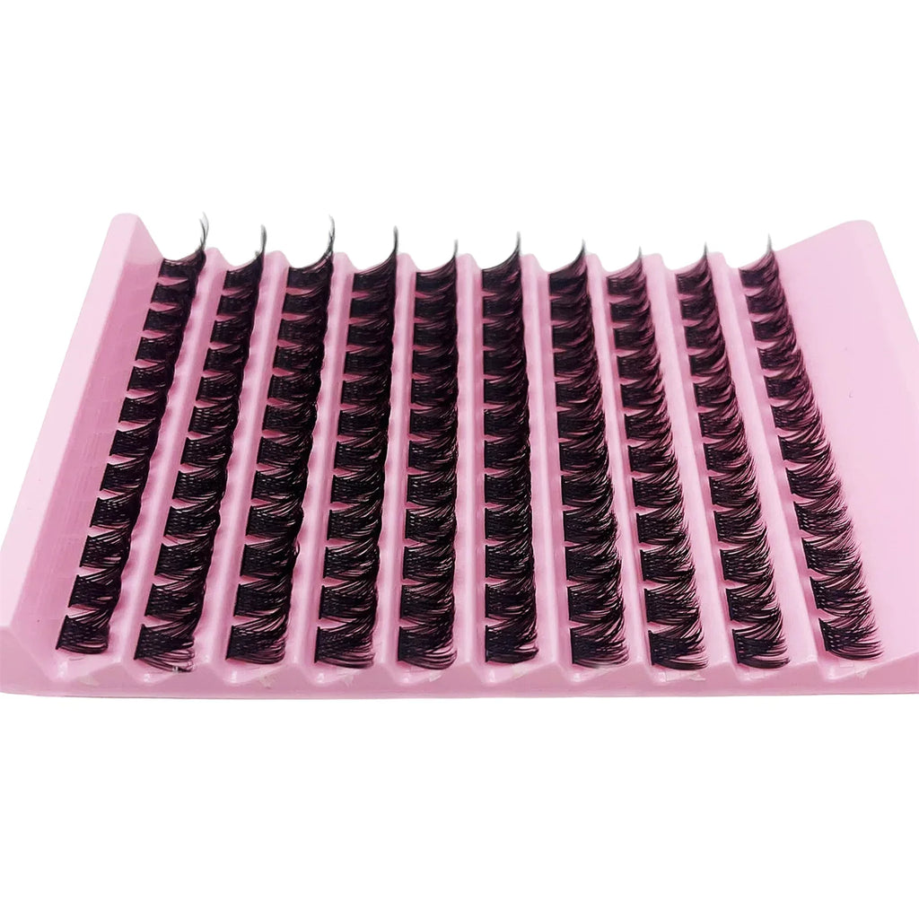 Fluffy Volume Lash Clusters 120pcs D Curl Individual Lashes Thick DIY Eyelash Extensions Cluster Lashes for Makeup