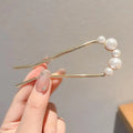 1Pcs Pearl Hair Fork Hair Clip Hairpins Metal U-Shaped Hair Sticks Combs Women Girl Hair Accessories Ornament Styling Tool〔CC55〕
