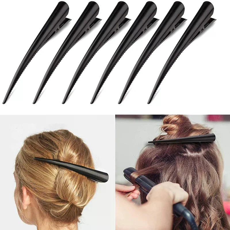 5/10pc Long Metal Hair Clips Horn Clip Hair Clamps Hair Accessories Duck Teeth Hairdressing Salon Tip Clip