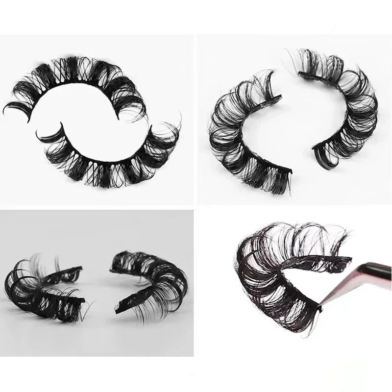10Pairs 3D Mink Lashes Russian Strip Lash Dramatic False Eyelashes Faux Cils Makeup Fake Eyelash Extension Maquiagem