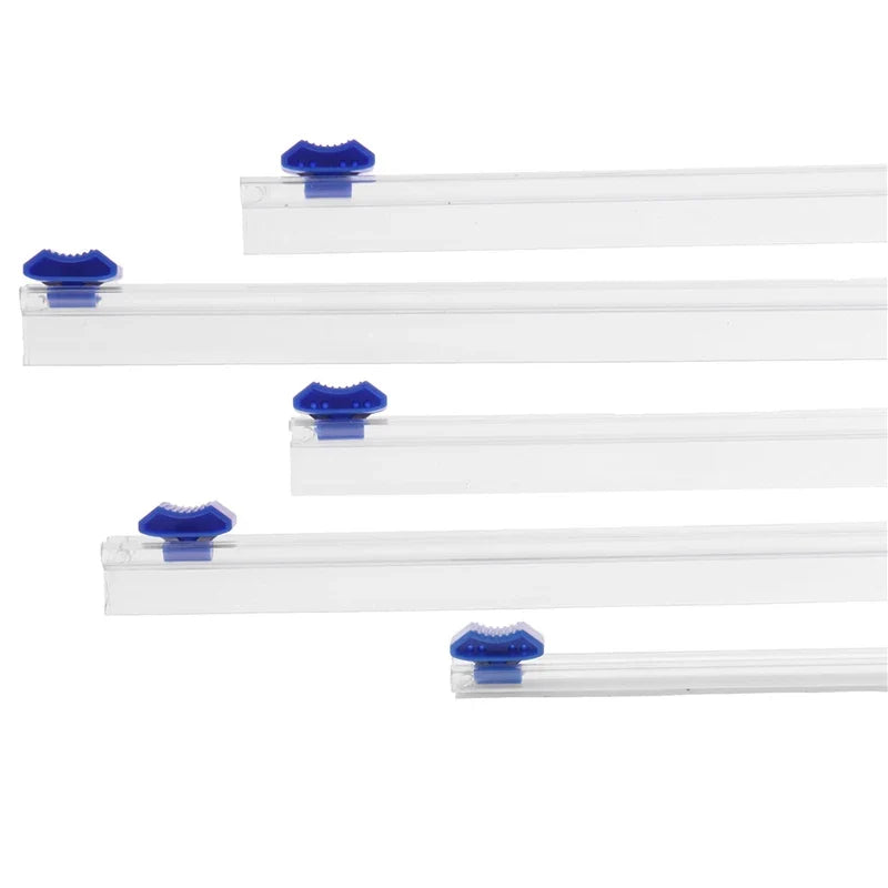 Food Cling Film Cutter and Stretch Wrap Dispenser with Sliding Blade | Plastic Wrap Organizer