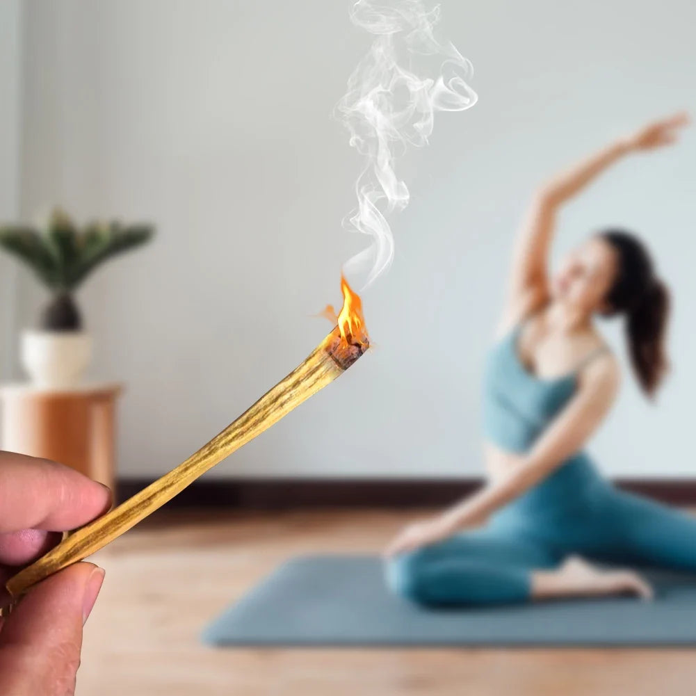 Natural Sandalwood Incense Sticks | Hand-Split Wood Strips for Meditation and Stress Relief