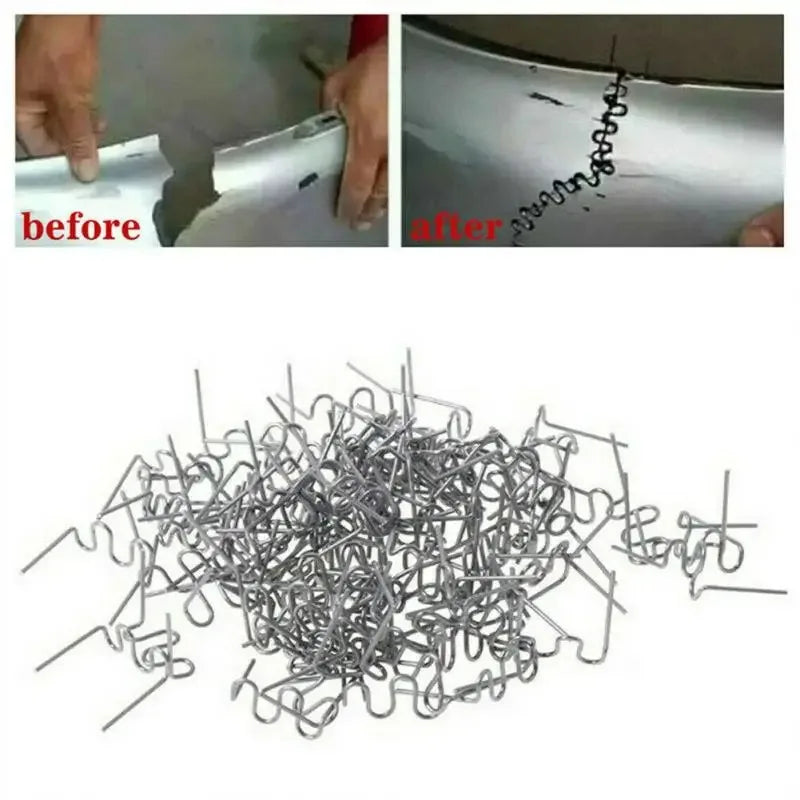 300Pcs Plastic Welder Hot Stapler Standard Pre-cut Corrugated Staples | Bumper Body Repair Welding Tools