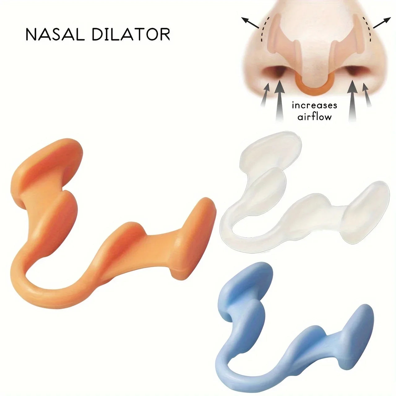 4Pcs Silicone Nasal Dilators | Snoring Relief and Sleep Aid