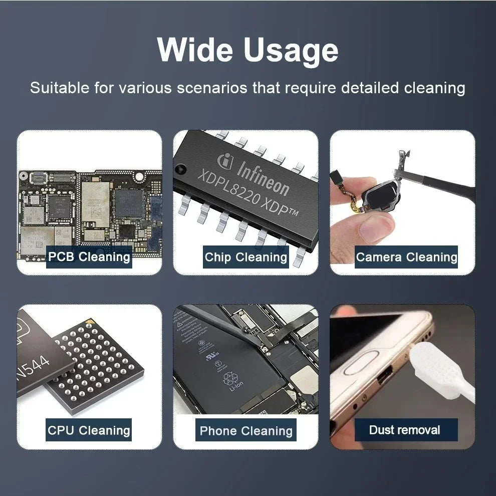 PBT Fibre Cleaning Polishing Brush | Circuit Board and IC Glue Removal Tool for Phone and PCB Repair