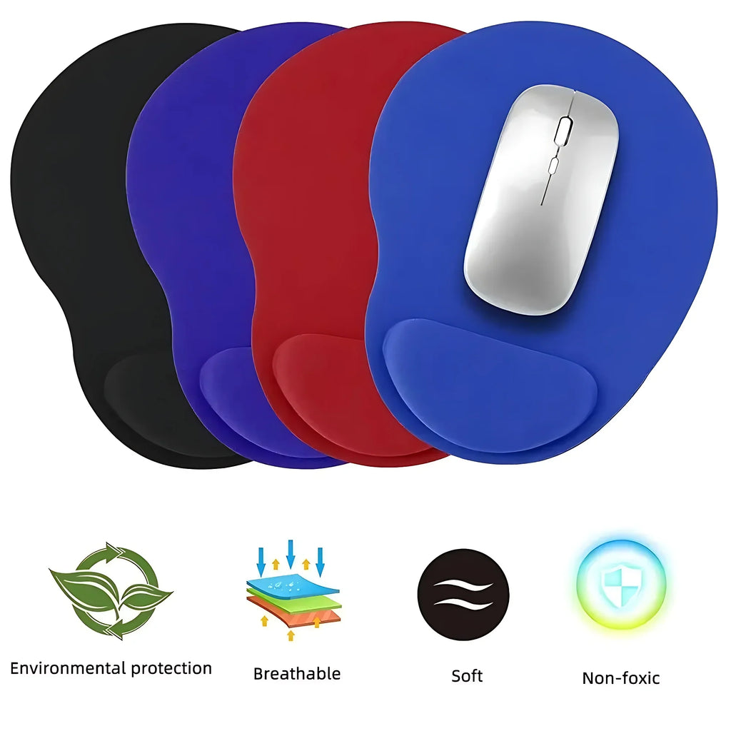 Ergonomic Wrist Rest Mouse Pad – Comfortable Non-Slip Soft Mousepad with Wrist Support for PC & Laptop