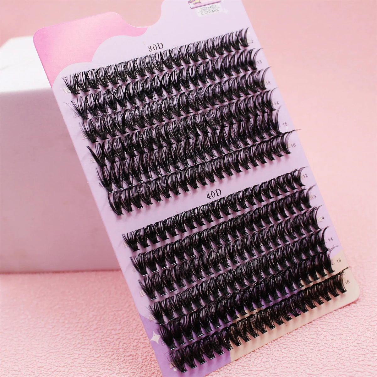 30/40D 12-16mm Mix D Curl Cluster Lashes Individual Lashes Lash Extensions Clusters Lashes Soft Natural False Eyelashes