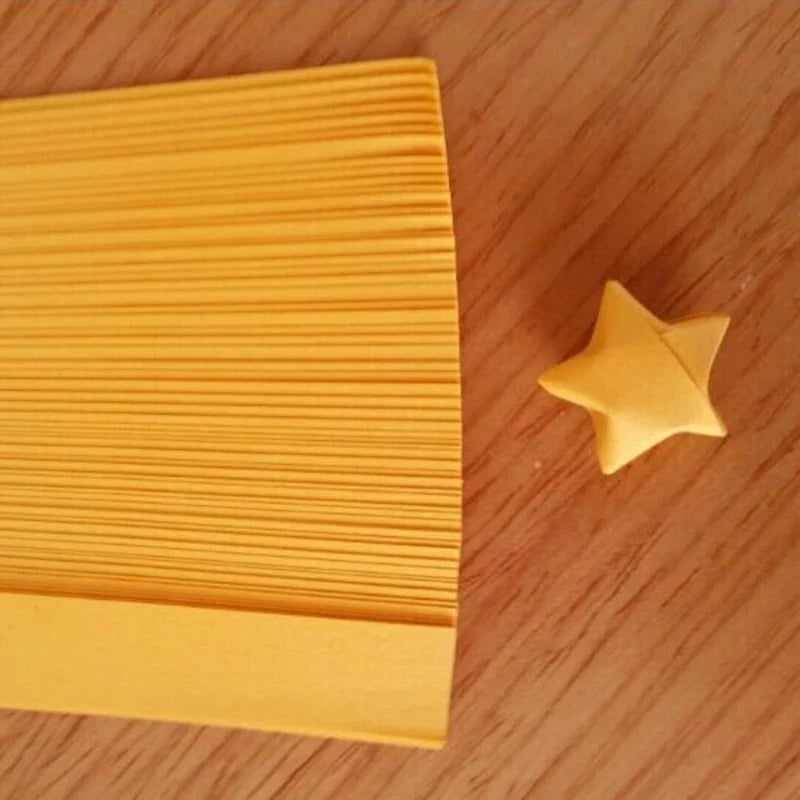 Origami Lucky Star Paper Strips Kit | DIY Folding Craft for Wishing Star Decorations