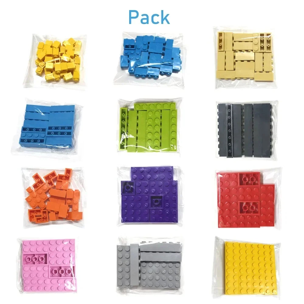 60pcs DIY Building Blocks Thick Figures Bricks 2x2 Dots | Educational Creative Toy for Children