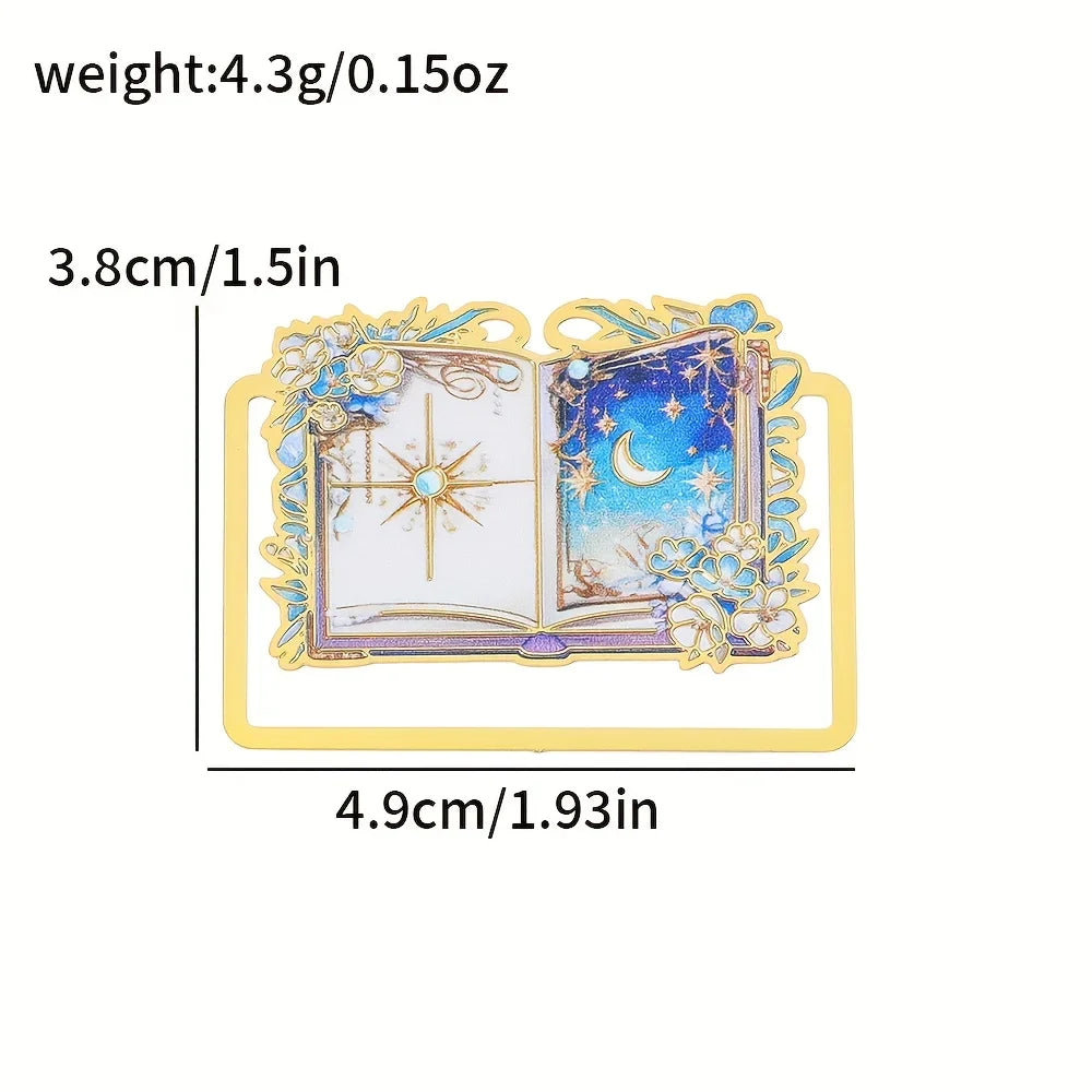 Magic Knight Crescent Moon Bookmark Enchanting Themed Page Holder for Women Readers Perfect Valentines Day or Birthday Gift Idea