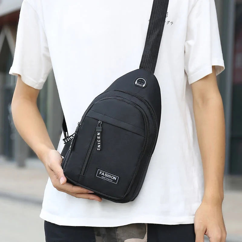 Men Shoulder Chest Bag | Travel Crossbody Sling Pack