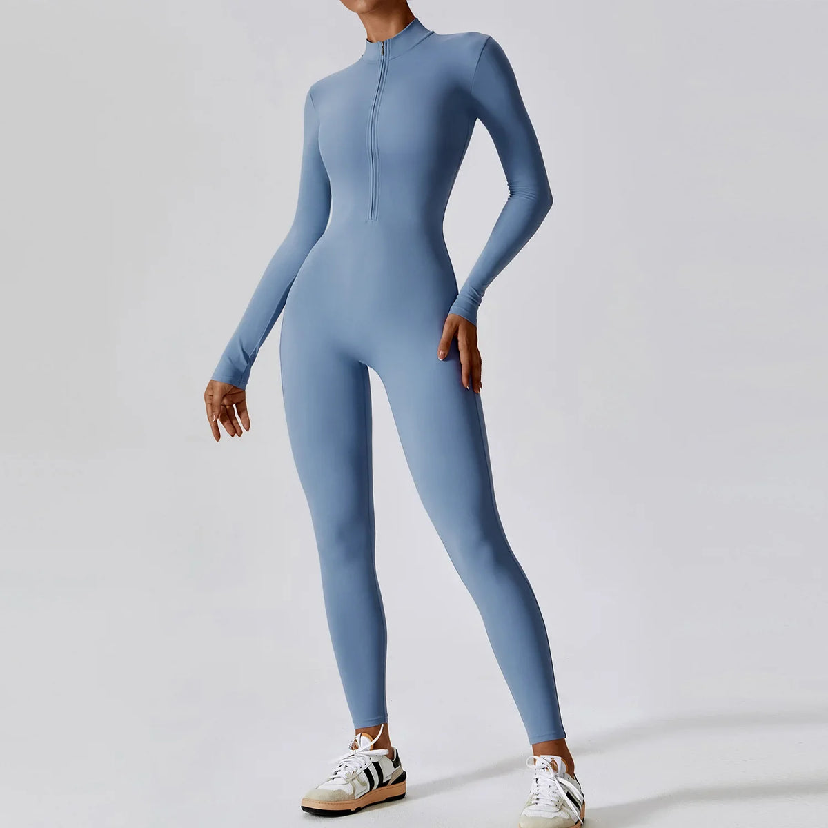 Yoga Jumpsuit Long Sleeved Zipper Rompers