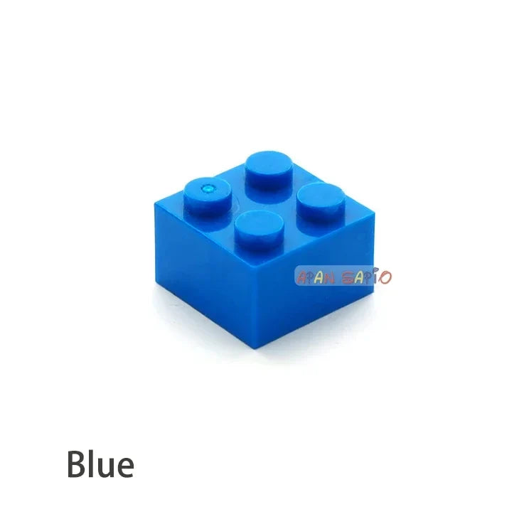 60pcs DIY Building Blocks Thick Figures Bricks 2x2 Dots | Educational Creative Toy for Children