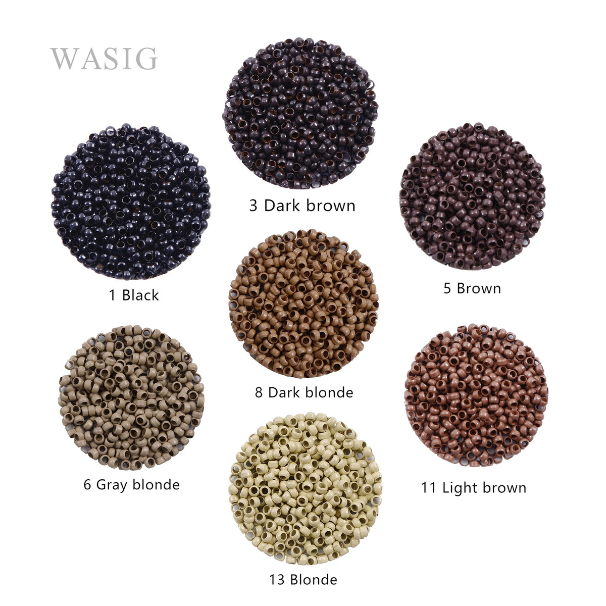 1000 Pieces 2.5 MM Micro Nano Rings for Hair Extensions 7 colors Optional