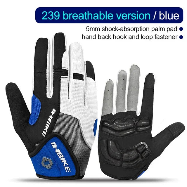 INBIKE Full Finger Gel Padded Touchscreen Gloves