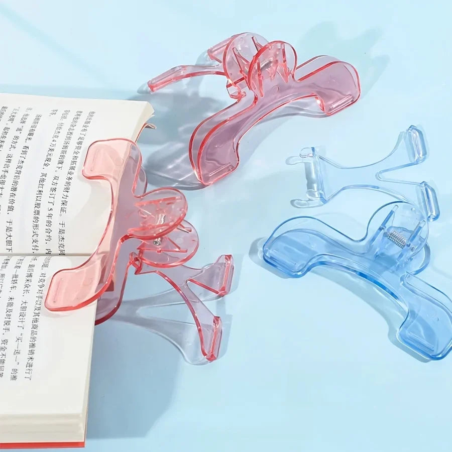 12° Support Angle Reading Aid Fixed Book Clip Anti-slip Visible Reading Book Marker Clip Creative Comfortable Books Fixed Clip