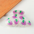 8.6cm New Fruit Lemon Print Hair Claw Summer Simple Colorful Claw Clip