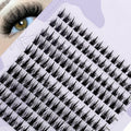 Individual Lashes 160 Clusters Soft Ribbon Segmented False Bundles Eyelashes DIY Individual Clusters Lash Extensions
