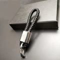 Custom Car Logo Keychain | Metal Woven Key Ring for Mercedes Benz VW Audi