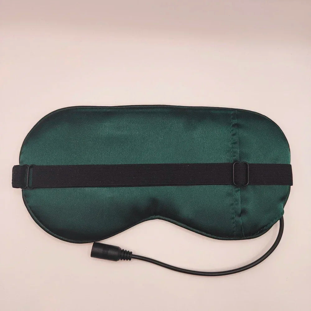 Silk Sleep Mask USB Heated Eye Cover