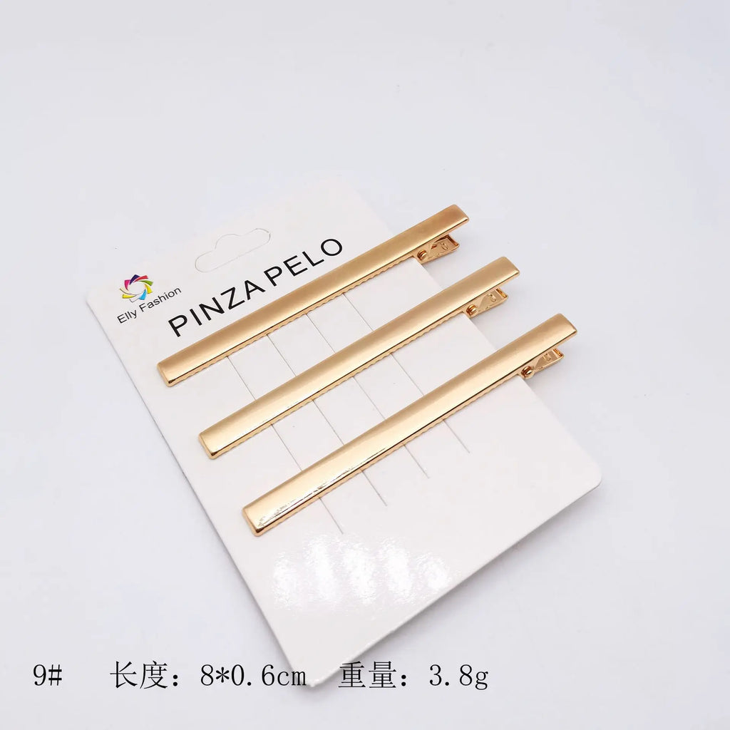 3pcs/set Elegant Hair Clips Crab Hollowing Out Hairpin Metal Geometric Hair Claw Barrette Women Girls Korean Hair Styling Tools