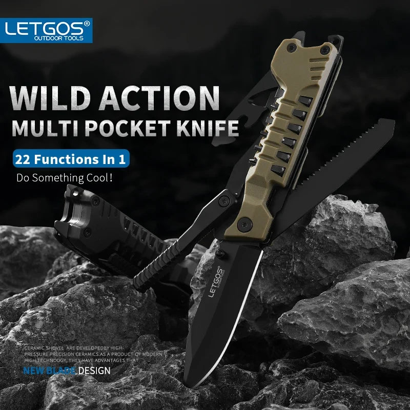 VersaEdge 22-in-1 Survival Knife: Ultimate Outdoor Tool