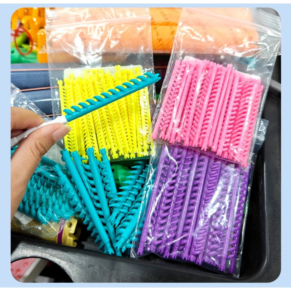 20/30pcs Hair Root Perm Rods Bars Curlers with Clips Bangs Volumizing Waves Fluffy Salon Hair Rollers Set Hair Styling Tools