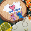 Stitch Couple Keychain