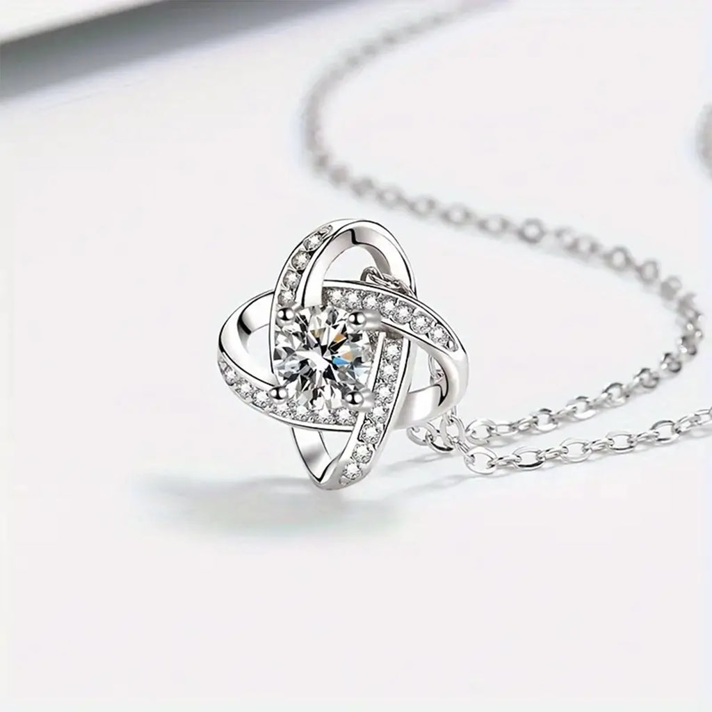 Elegant Love Knot Necklace, 'To My Queen' Perfect for Wife, Girlfriend, Soulmate, Any Holiday Gift, Romantic Gift Necklace