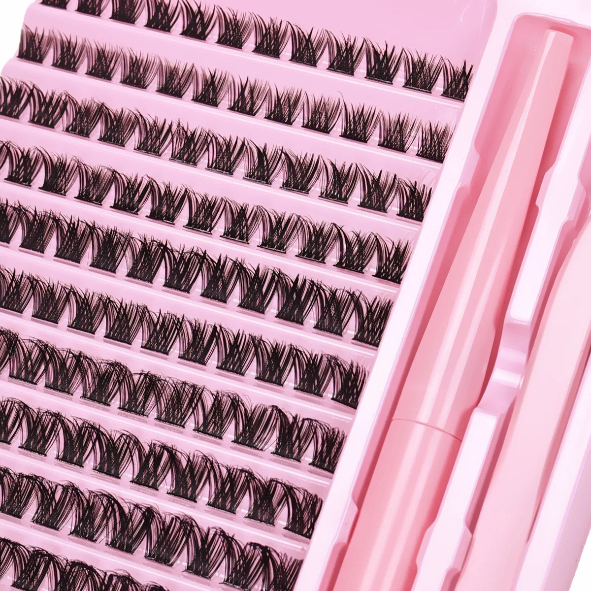 DIY Lash Extension Kit Lash Clusters With Bond Individual Lashes Kit Cluster Lashes Wispy D Curling False Eyelash Clusters