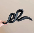1 Set of 3 Large Matte Wave Hair Clips for Women - Retro Y2K Style Solid Color Shark Clips, Easy to Secure & Style Hair