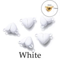 Heart Round Magnetic Clasps Set | DIY Jewelry Connector Charms