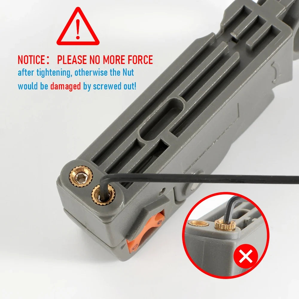 Wire Stripping Pliers with Hex Wrench | Coaxial Cable Decrustation Tool