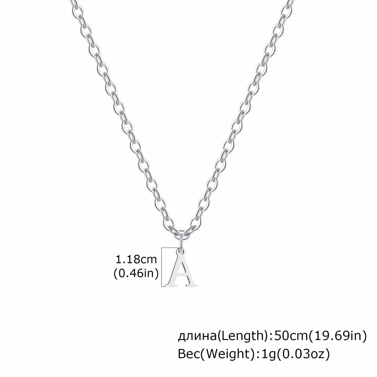 26 Letters A-Z Initial Pendant Necklaces for Women,Alphabet Pendant Rolo Chain Necklace,Simple Fashion Collar Jewelry Gift