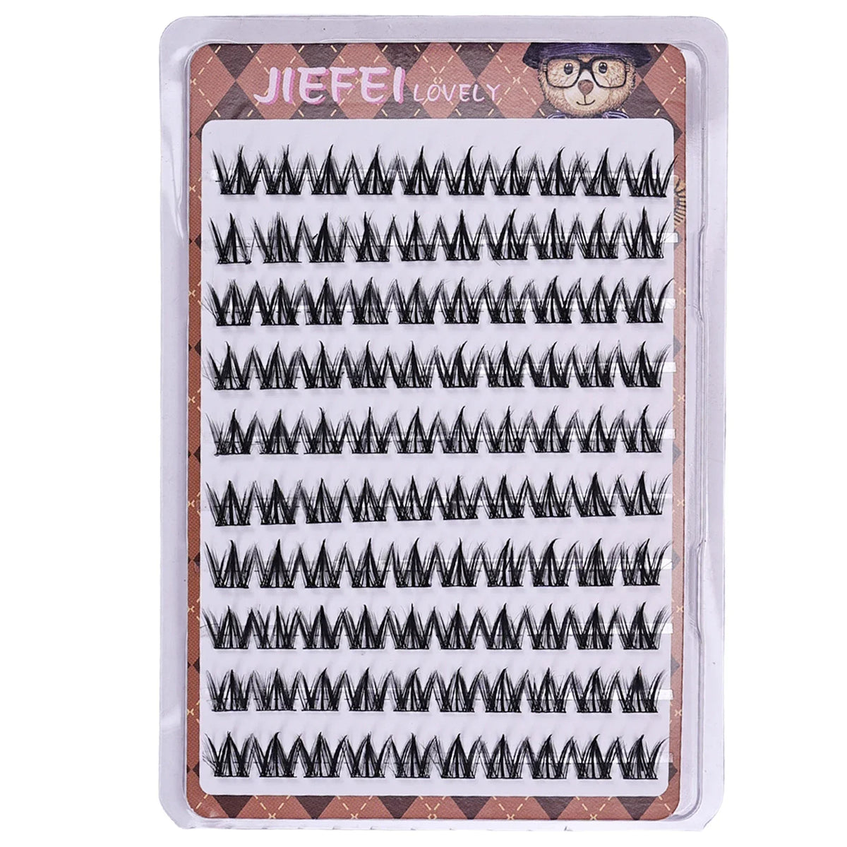 Glue-free Thick Natural Curling Self-adhesive False Eyelashes with W-shaped Design for Voluminous Manga Eyes
