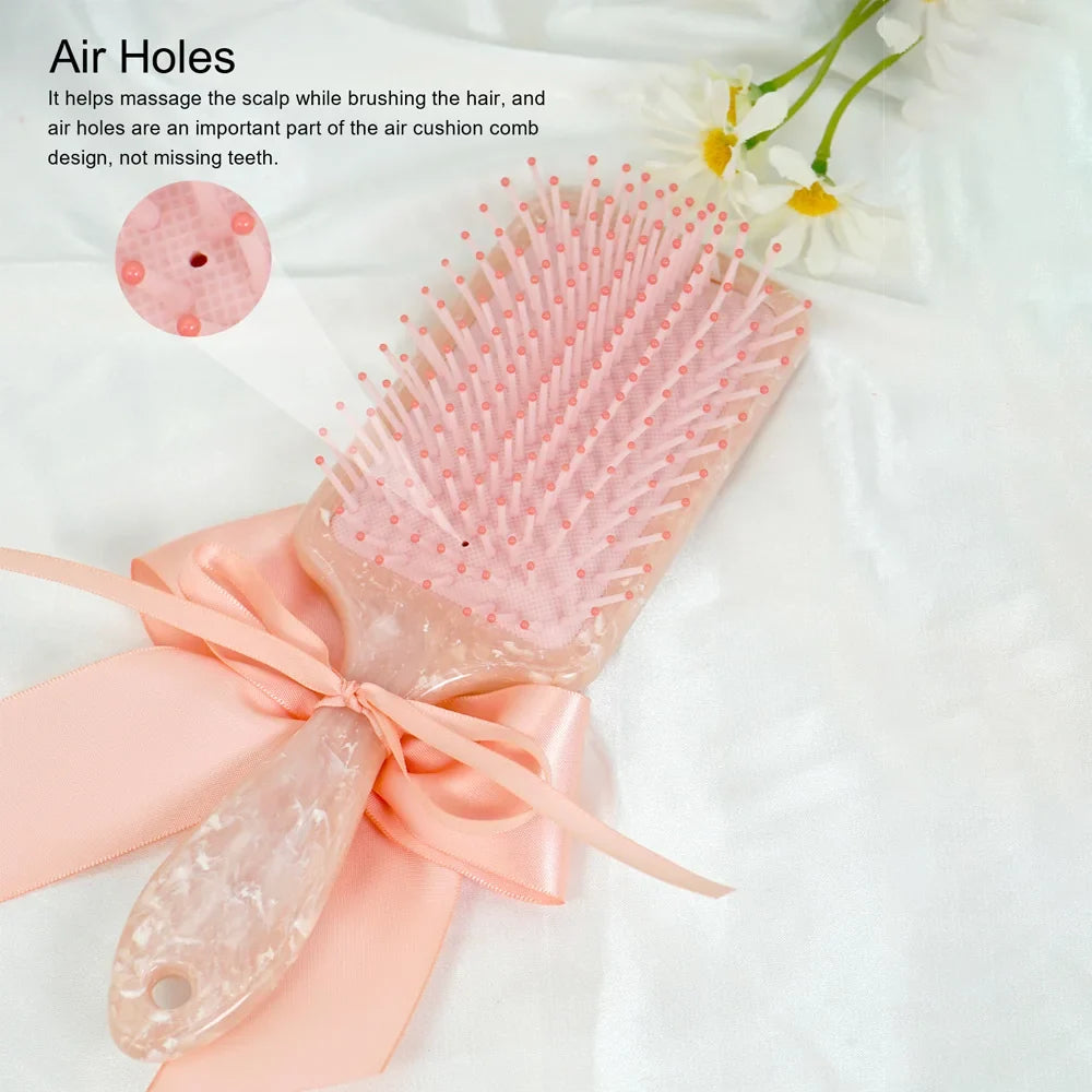 1pc Customized Personalized Hair Brush Engraved Name Scalp Massage Airbag Hairbrush Hairdressing Comb Mother's DAY Gift