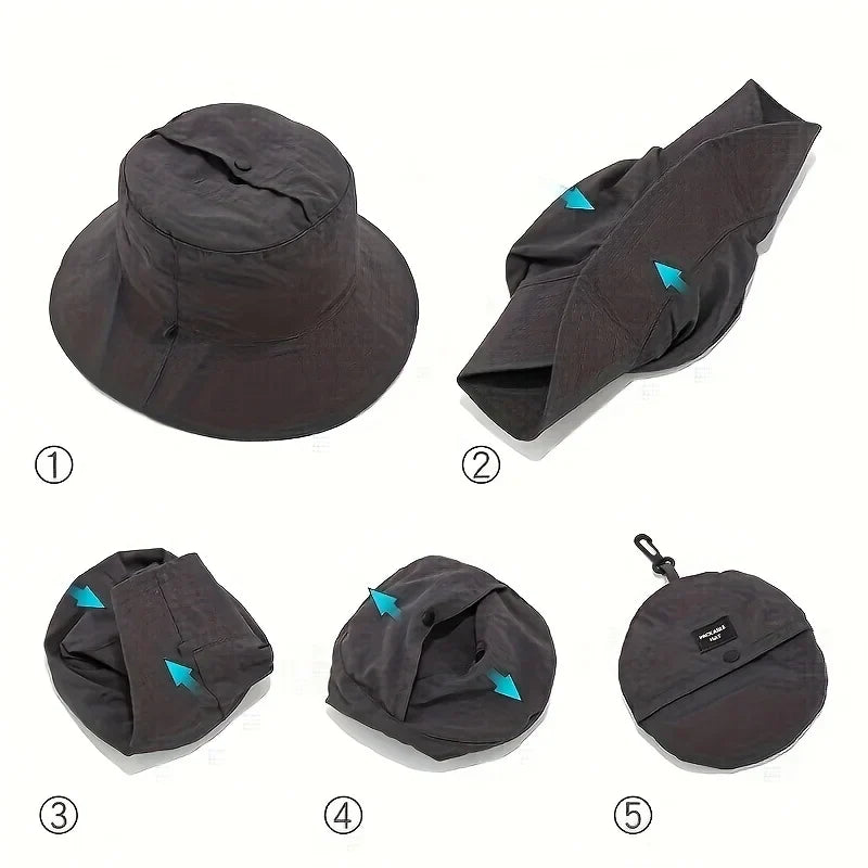Portable Sun Protection Bucket Hat | UV-Resistant Quick-Dry Fishing Hat