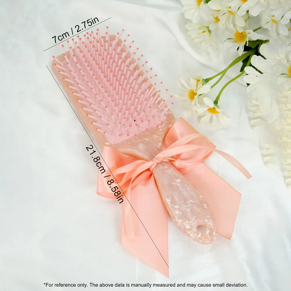 1pc Customized Personalized Hair Brush Engraved Name Scalp Massage Airbag Hairbrush Hairdressing Comb Mother's DAY Gift