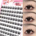 100/120pcs Self-Adhesive Eyelash Cluster Set Doll & Cat Eye Styles, Wispy, Curved, Lightweight, Natural to Glamorous Look