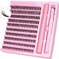 DIY Lash Extension Kit 200pcs Self Grafting D Curling False Eyelash Clusters With Bond And Tweezers Ideal For Easy Makeup