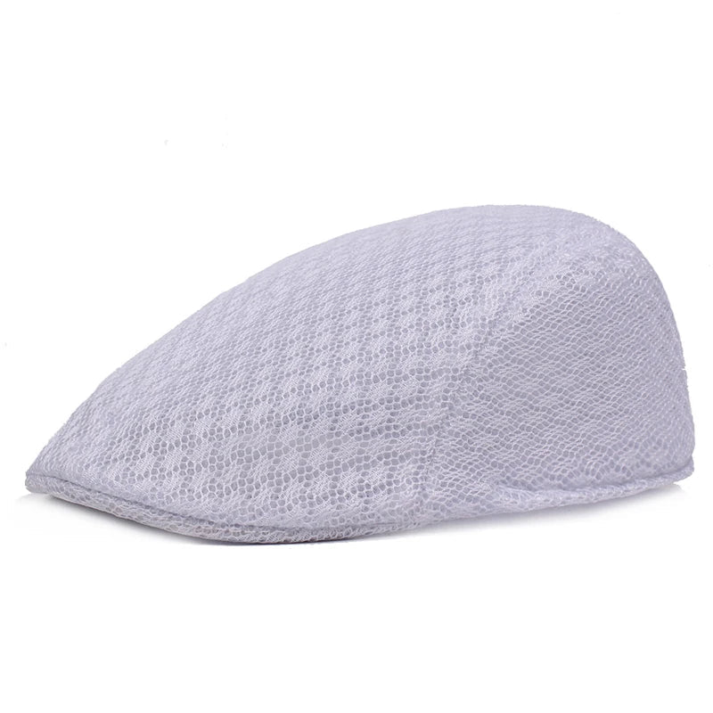 Summer Mesh Beret Hat | Unisex Newsboy Flat Cap for Casual Wear
