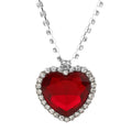 Movie TITANIC Heart Of the Ocean Necklace Love Forever Blue Red Crystal Pendants Necklace Women Wedding Jewelry Gift-SMT038