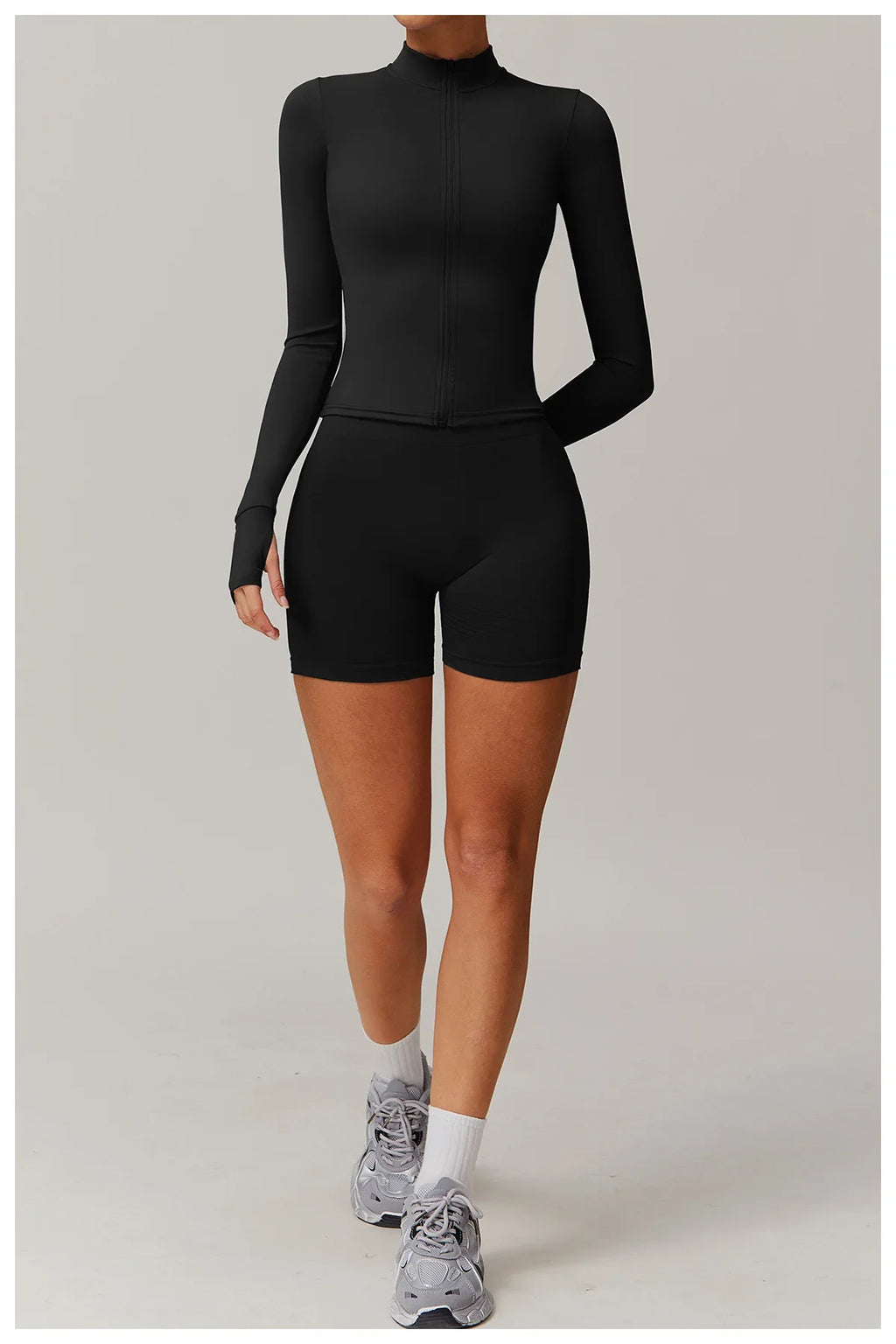 Women Zip Long Sleeve Sports Jacket
