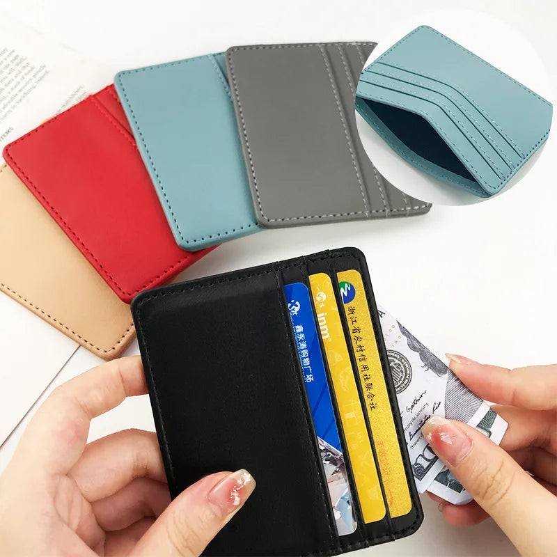 Ultra Thin Mini Card Holder Wallet | Simple Business Credit Card Case for Men and Women