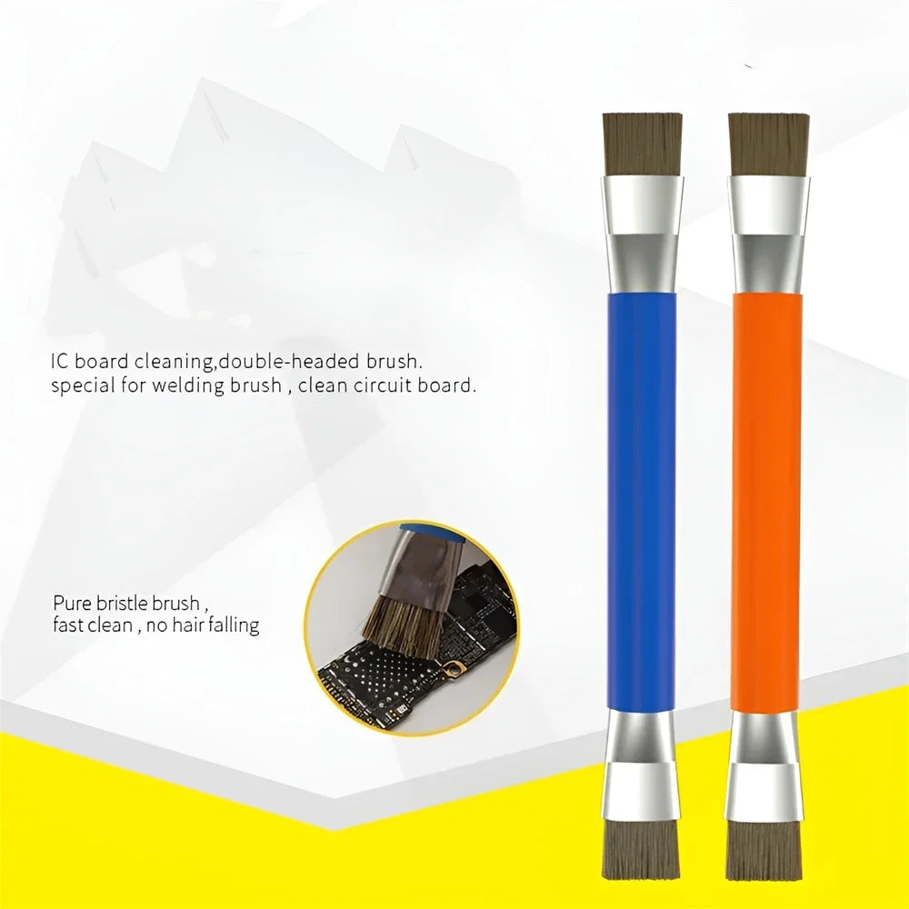 ESD Safe Double Headed Anti-Static Brush | Circuit Board Cleaning Tool
