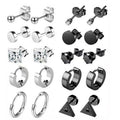 EVISPOL 316L Stainless Steel Small Hoop Earrings For Women Man Hypoallergenic Stud Earrings Fashion Ear Piercing Jewelry Gift