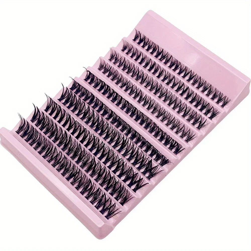 200Pcs Natural Look Cluster Lashes - Mixed Lengths 8-16Mm, Diy Eyelash Extensions For Volume & Long Lash Effects