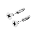 Gothic Stud Earrings Set | Unisex Stainless Steel Punk Screw Earrings